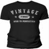 1986 Birthday Shirt for Men - Vintage Stars 1986 Aged to Perfection - 40th Birthday Gift - F/Black-4X view 1