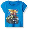 Blaze and The Monster Machines Little Boys' Infant Short Sleeve T-Shirt, French Blue, 18M view 1