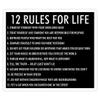 12 Rules for Life Jordan Peterson (Dark Version), Jordan Peterson Decal Sticker Graphic - Sticker Decal view 1