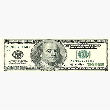 Set of 3-100 Dollar Bill Sticker