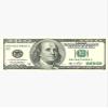 Set of 3-100 Dollar Bill Sticker view 1