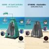 anngrowy Shower Tent Pop-Up Privacy Camping Portable Toilet Outdoor Camp Bathroom Changing Dressing Room Instant Shelters for Hiking Beach Picnic Fishing Potty, Extra-Tall, UPF 50+ view 4