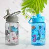 Home Tune 16oz Kids Water Drinking Bottle - Tritan BPA Free, Auto Flip Chug Lid, Sip Straw Lid, Carry Loop, Lightweight, Leak-Proof, Cute Design Girls & Boys - 2 Pack Elephant & Dinosaur view 3