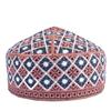 Kufi Men's Unisex Skull Cap Colorful Women's Designer Solid Hat with Hand Embroidered Kufi Caps Knitted Beanie Summer Headwear(Copper, 58) view 1