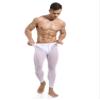 vastwit Men's Patchwork See Through Training Trouser Running Cycling Sports Tights Mesh Athletic Leggings White Medium view 3