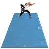 GXMMAT Large Yoga Mat 12'x6'/10'x6'/6'x8'(7mm), Extra Thick Workout Mats for Home Gym Flooring, Ultra Comfortable Non-Slip Quick Resilient Barefoot Wide Exercise Mat for Pilates, Stretching,Meditation view 1