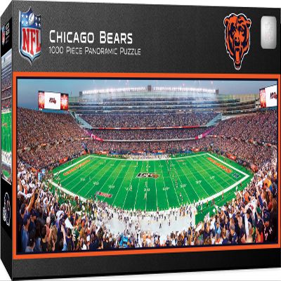 Masterpieces 1000 Piece Sports Jigsaw Puzzle - NFL Chicago Bears Center View Panoramic - 13"x39"