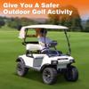 CLUBRALLY Golf Cart Seat Belts, 40" Retractable Universal Seat Belts Kit,Fits Club Car EZGO Yamaha 2 Set view 4