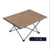 iClimb Ultralight Compact Camping Folding Table with Carry Bag (Nature - L) view 1