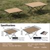 iClimb Ultralight Compact Camping Folding Table with Carry Bag (Nature - L) view 3