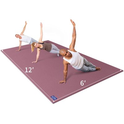 MRO Extra Large Yoga Mat, 12'x6'/9'x6'/7'x5'/6'x4' (9MM) Extra Wide and Thick Exercise Mats for Home Gym Workout, Non-Slip, Soft for Women and Men Fitness, Ideal for Barefoot Yoga, Pilates, stretching