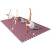 MRO Extra Large Yoga Mat, 12'x6'/9'x6'/7'x5'/6'x4' (9MM) Extra Wide and Thick Exercise Mats for Home Gym Workout, Non-Slip, Soft for Women and Men Fitness, Ideal for Barefoot Yoga, Pilates, stretching view 1