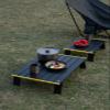 iClimb Ultralight Compact Mini Beach Picnic Folding Alu. Table with Carry Bag, Two Size (Black - L) view 2