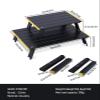 iClimb Ultralight Compact Mini Beach Picnic Folding Alu. Table with Carry Bag, Two Size (Black - L) view 3