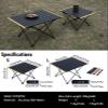 iClimb Ultralight Compact Camping Folding Table with Carry Bag (Black - L) view 3