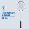 YONEX Muscle Power 22LT Carbon Graphite Strung Badminton Racket with Full Racket Cover (Black/Blue) | for Intermediate Players | 83 Grams | Maximum String Tension - 30lbs view 2