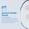 YONEX Muscle Power 22LT Carbon Graphite Strung Badminton Racket with Full Racket Cover (Black/Blue) | for Intermediate Players | 83 Grams | Maximum String Tension - 30lbs view 4