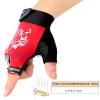 Kids Half Finger Sports Gloves with Grip - Non-Slip Gel Protective Dirt Bike, Cycling, Fishing, Climbing, Gymnastics Glove for Boys Girls view 3