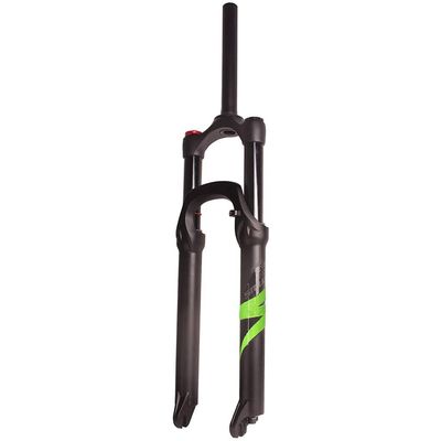 LvTu 120mm Travel Forks 26 inch Suspension Fork 27.5", Magnesium Alloy Air Fork 29 er Accessories Front Shock Absorber (Color : Green- Manual Lockout, Size : 27.5 inches)