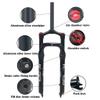 LvTu 26inch Snow Bike Front Fork Aluminum Alloy, Air Gas Fat Fork Manual Lockout, for 4.0" Tire Straight view 4