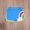 Toddler Kid Baby Boy Girl Shorts Elastic Waist Rainbow Bottoms Shorts Active Sportswear Beach Children Summer Clothes (Blue, 2-3 Years) view 2