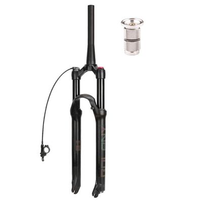 LvTu Mountain Bike 26 27.5 29 Inch Suspension Fork, Magnesium Alloy Air Forks, with Expander Plug, Accessories (Color : Tapered Remote Lockout, Size : 27.5 inch)