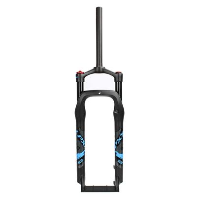 LvTu Snow/Beach Bike Fat Fork 20" 26 Inch, Travel 120MM Aluminum-Alloy Air Fork for 20/26 Inch - 4.0" Tire (Color : Blue Label, Size : 26inches)