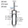 LvTu Mountain Bike Fork 26/27.5/29 Inch Magnesium Alloy Downhill Suspension Accessories (Size : 29 inch) view 2