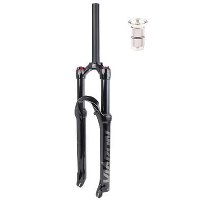 LvTu Bike Air Suspension Fork 26 27.5 29 Inch, Manual Lockout 1-1/8" Straight for Mountain Bike XC Offroad (Size : 26 inches)