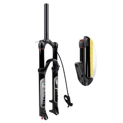LvTu Air Suspension Front Forks 26/27.5/29 Inch Fork, Travel 160mm for XC Offroad, Mountain Bike, Downhill Cycling (Color : Straight Remote Lockout, Size : 26 inch)