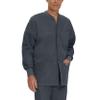 Landau Essentials Relaxed Fit 5-Pocket Snap-Front Scrub Jacket for Men 7551 Graphite view 1