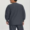 Landau Essentials Relaxed Fit 5-Pocket Snap-Front Scrub Jacket for Men 7551 Graphite view 3
