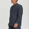Landau Essentials Relaxed Fit 5-Pocket Snap-Front Scrub Jacket for Men 7551 Graphite view 2