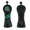 Yajun Golf Clover Headcovers Driver Fairway Woods Hybrid Protector Set No 1 3 5 UT Golf Waterproof Accessories 4pcs,White view 2