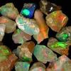 Thomassilk Genuine 61.00 Cts Natural AAA Grade Ethiopian Multi Fire Opal Rough Lot, Reiki Crystals and Healing Stones,Jewelry Making Gemstone, Ultra Fire Striking Opal, Opal Rock Rough Lot 103 view 2