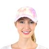 C.C Ponycap Messy High Bun Ponytail Adjustable Mesh Trucker Baseball Cap Hat, Criss Cross Mesh Cotton Candy view 2