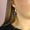 Penn State Diana Gold and Pearl Dangle Earrings Jewelry Gift PSU view 2