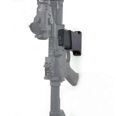 Spartan Mounts Vertical Locking Mount Wall Display - Low Profile Floating Design, Vertical and Horizontal Mounting Solution for Standard .223/5.56 Rifles, Black, 1 Count