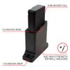 Spartan Mounts Vertical Locking Mount Wall Display - Low Profile Floating Design, Vertical and Horizontal Mounting Solution for Standard .223/5.56 Rifles, Black, 1 Count view 2