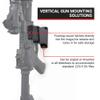Spartan Mounts Vertical Locking Mount Wall Display - Low Profile Floating Design, Vertical and Horizontal Mounting Solution for Standard .223/5.56 Rifles, Black, 1 Count view 3