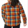 Amazon Essentials Men's Long-Sleeve Flannel Shirt, Blue Rust Orange Plaid, Small view 3