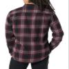 Amazon Essentials Men's Long-Sleeve Flannel Shirt, Black Burgundy Grey Plaid, XX-Large view 3