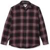 Amazon Essentials Men's Long-Sleeve Flannel Shirt, Black Burgundy Grey Plaid, XX-Large view 4