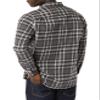 Amazon Essentials Men's Long-Sleeve Flannel Shirt, Grey Plaid, Large view 3
