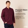 Amazon Essentials Men's Regular-Fit Long-Sleeve Two-Pocket Flannel Shirt, Dark Denim, Small view 2