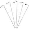 20pcs Ground Nail Tent Stakes Heavy Duty Peg Outdoor Camping Tent Spikes Tarp Anchors Silver Iron view 1