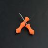 SHARROW Archery Bowstring Finger Saver 3pcs Quick Shot Finger Guard Protective Finger with Pin for Outdoor Hunting (Orange) view 3
