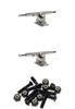 Caliber Trucks II 50 Degree Polished Skateboard Reverse Kingpin Trucks - 7.25" Hanger 10.0" Axle with 1" Raven Black Hardware - Bundle of 2 Items view 1