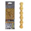 8 Speed bike chain,Titanizing durable half hollow 116L Bicycle Chain for shimano campagnolo sarm mtb road bike system (Gold 8 Speed Half Hollow) view 3
