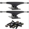 Blank Skateboards Classic Black Skateboard Trucks - 4.25" Hanger 7.0" Axle with 1" Raven Black Hardware - Bundle of 2 items view 1
